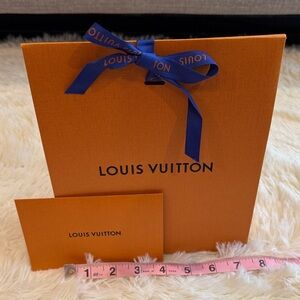 Louis Vuitton Orange Box with Blue Ribbon